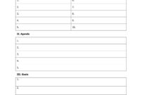 Meeting Agenda Template For Word 2010