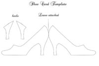 Elegant High Heel Shoe Template For Invites