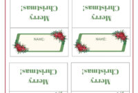 Elegant Christmas Table Place Cards: A Personalized Touch