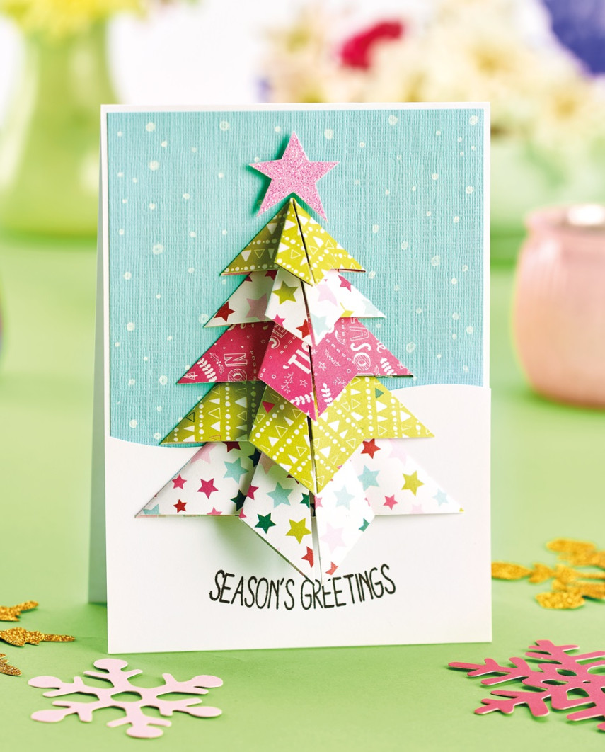 D Christmas Tree Card PaperCrafter project