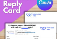 Fundraising Pledge Card Template