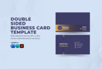 Double-Sided Business Card Template Illustrator: A Professional Design Resource