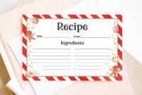 A Comprehensive Guide To Cookie Exchange Recipe Card Template Design