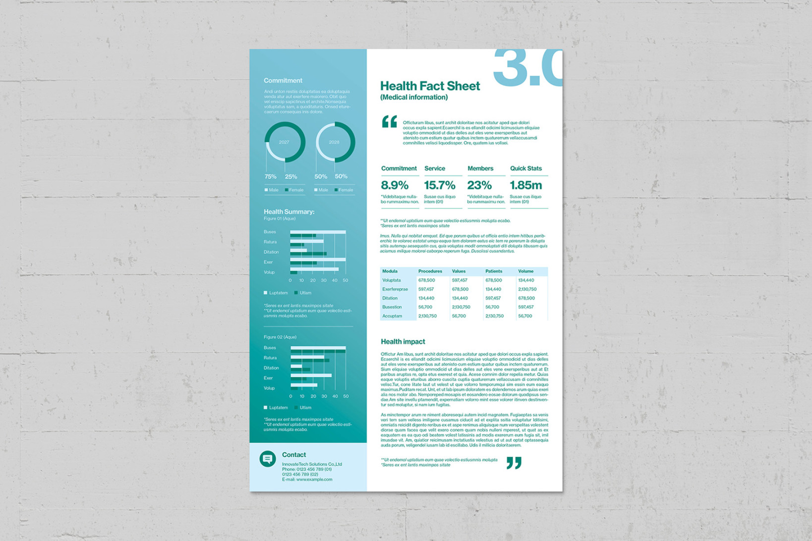 Fact Sheet Template - BrandPacks