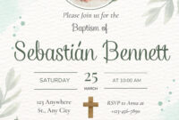 Baptism Invitation Card Template: A Formal Occasion