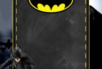 Batman Birthday Card Template: A Captivating Design For The Dark Knight Fan