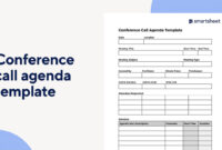 Conference Call Agenda Template