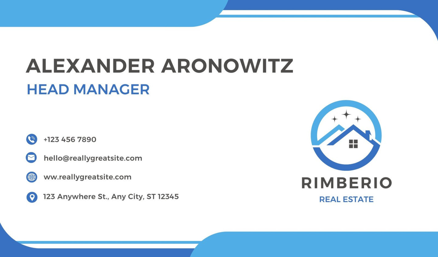 Free custom printable real estate business cards  Canva