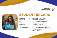 Personal Identification Card Template Design Guidelines