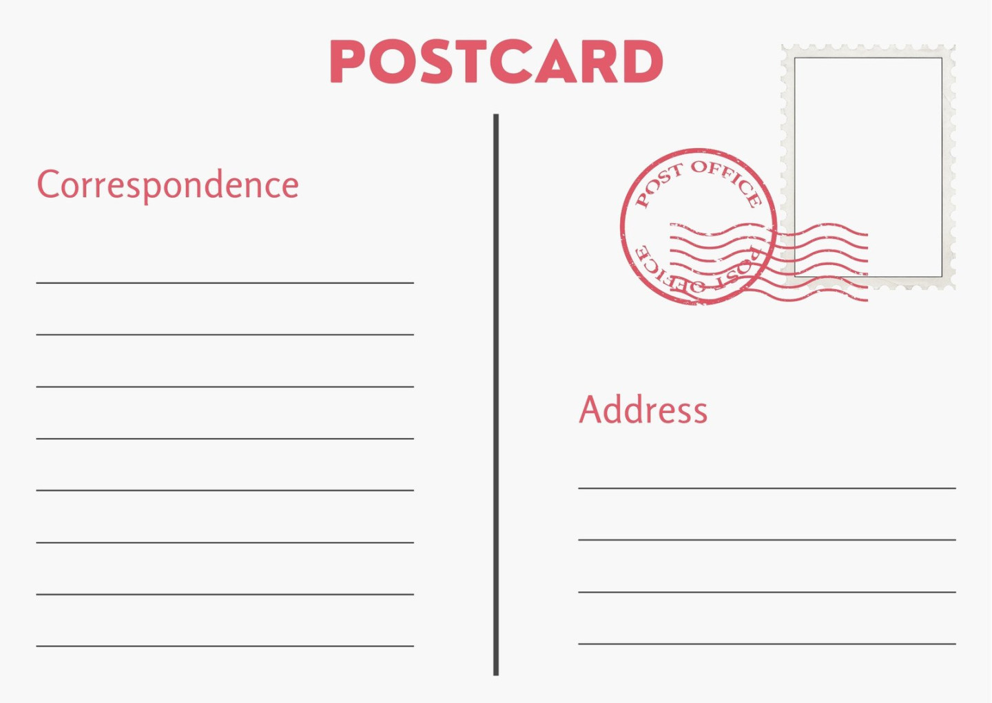 Free printable, customizable vintage postcard templates  Canva