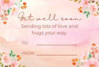 Formal Get Well Card Template For Professional Correspondence