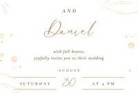 Formal Engagement Invitation Card Template