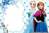 Frozen Birthday Card Template: A Festive Design For A Winter Wonderland Celebration