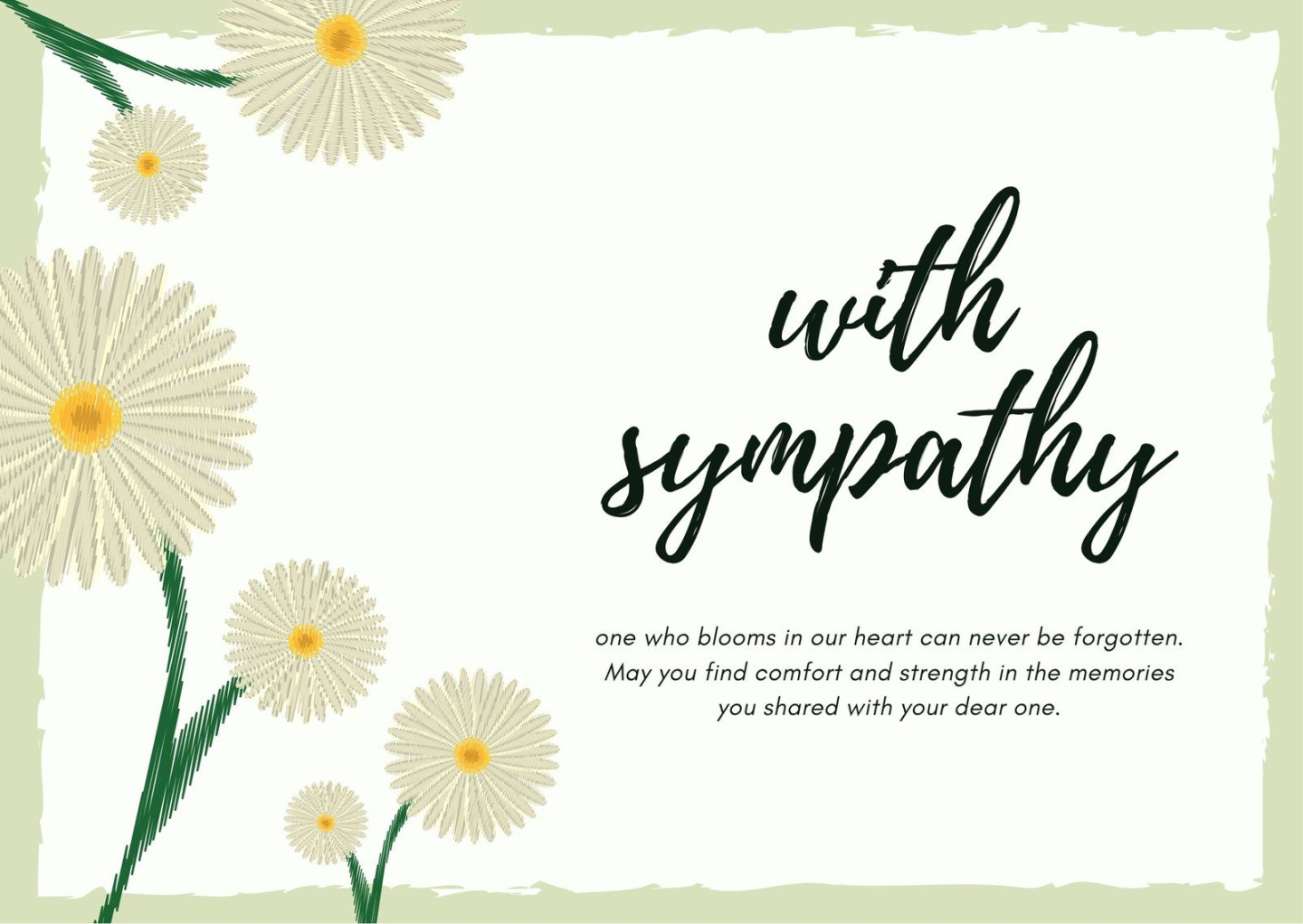 Free printable sympathy card templates to customize  Canva