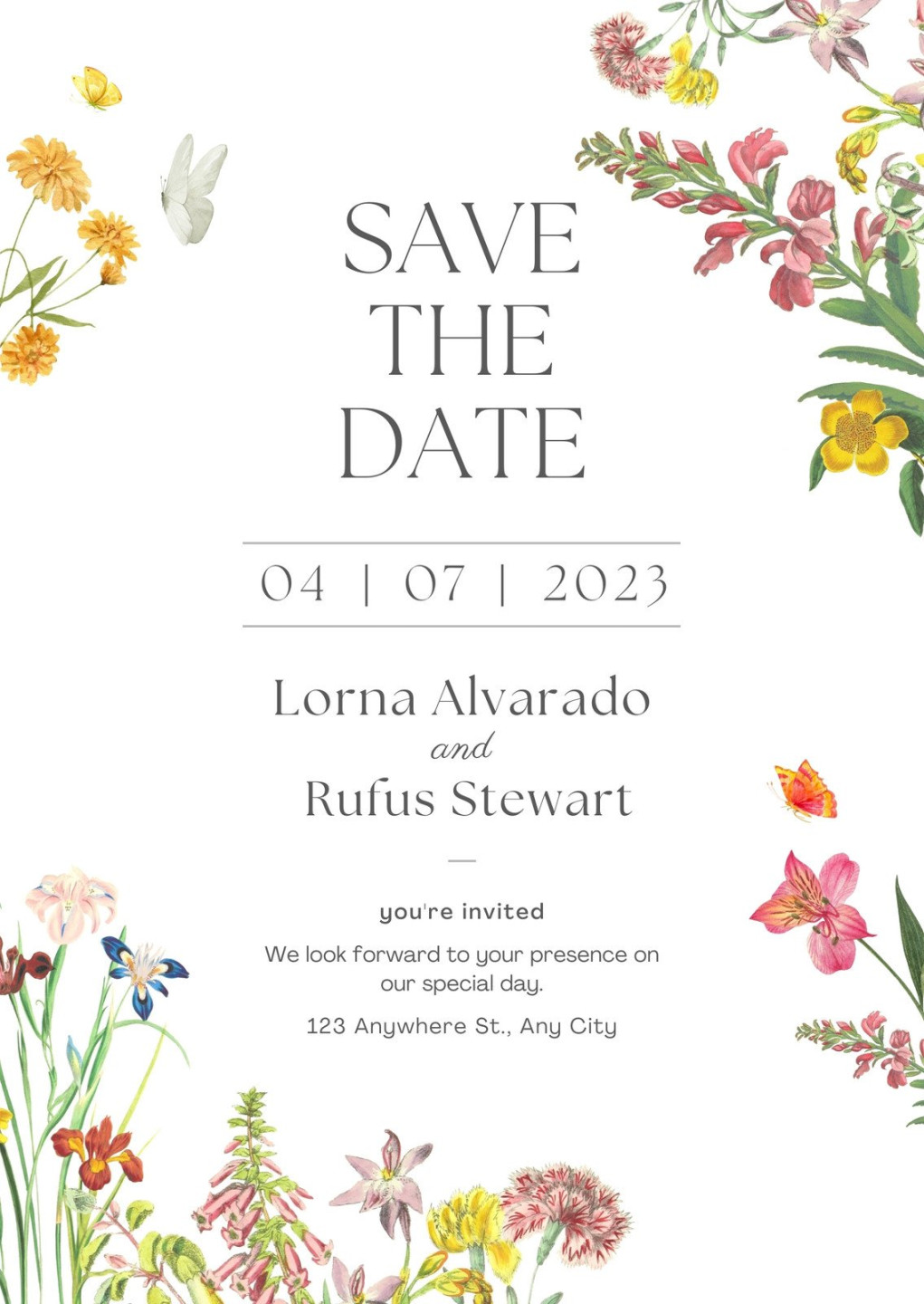 Free save the date card templates to edit and print  Canva