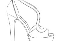 Elevated Elegance: A High Heel Template For Exquisite Cards