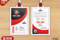 Professional ID Card Design Template PSD Free Download