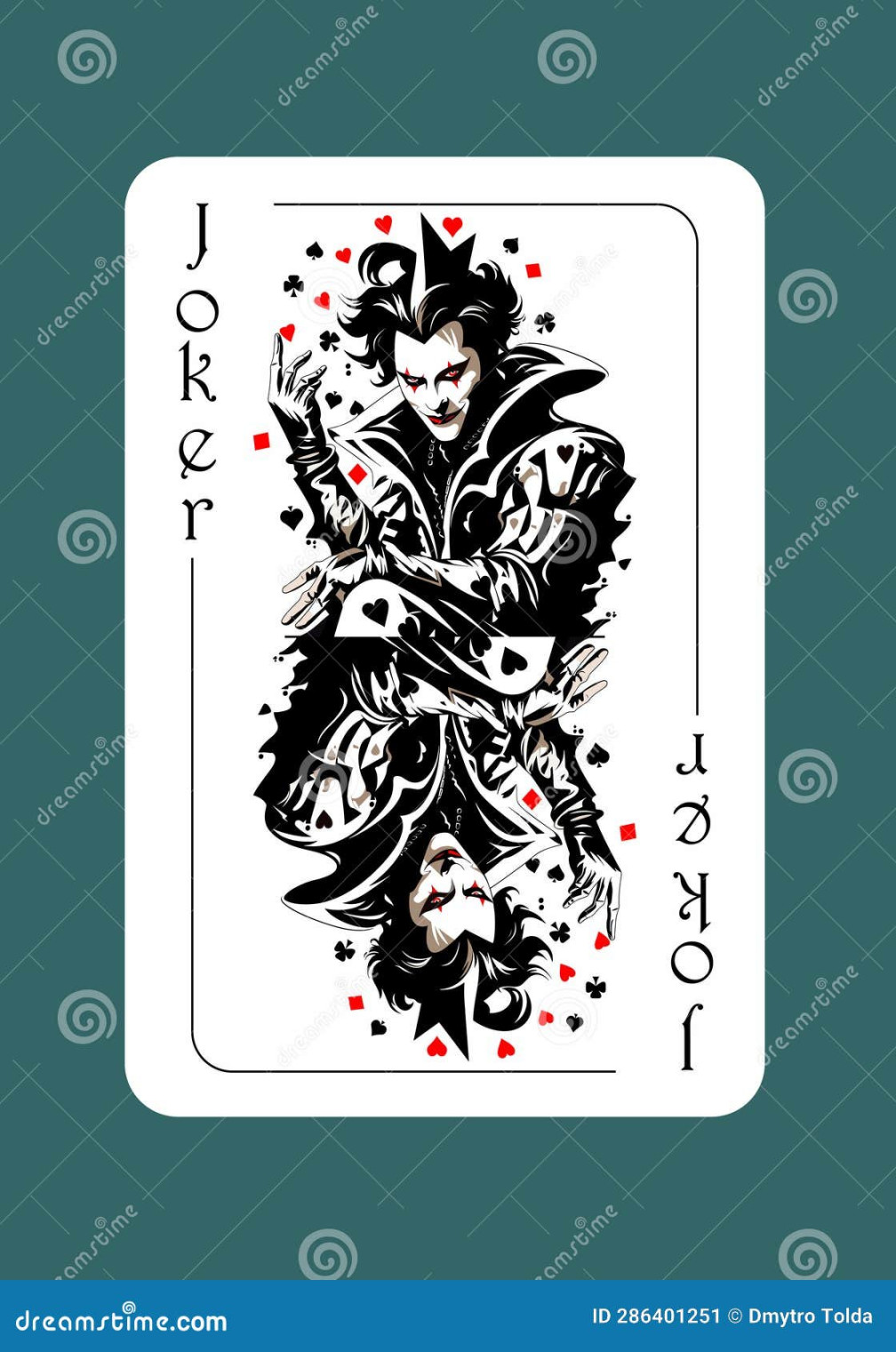 Joker Playing Card. Original Design