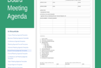 Comprehensive Microsoft Office Agenda Templates For Effective Meeting Management