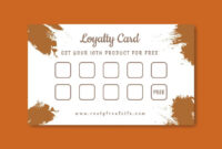 Customer Loyalty Card Template: A Free And Effective Tool For Building Repeat Business