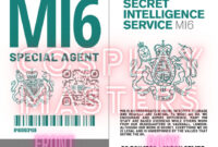 MI6 Identification Card Template: A Formal Design Guide