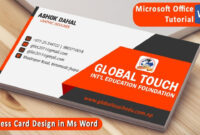 Microsoft Office Business Card Template: A Professional And Customizable Solution