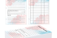 Customer Information Card Template