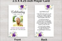 Formal Prayer Card Template For Microsoft Word