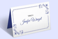 Elegant And Customizable Free Place Card Templates For Your Formal Events