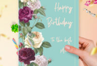 Sentimental Birthday Card Template For Mother