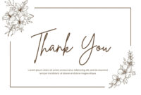 Formal Thank You Note Card Template For Professional Correspondence