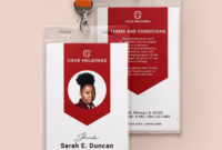 Employee Identification Card Template – Microsoft Word