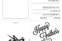 A Tribute To Fatherhood: A Formal Father’s Day Card Template