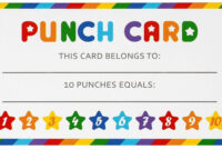 A Customizable Free Printable Punch Card Template For Effective Loyalty Programs