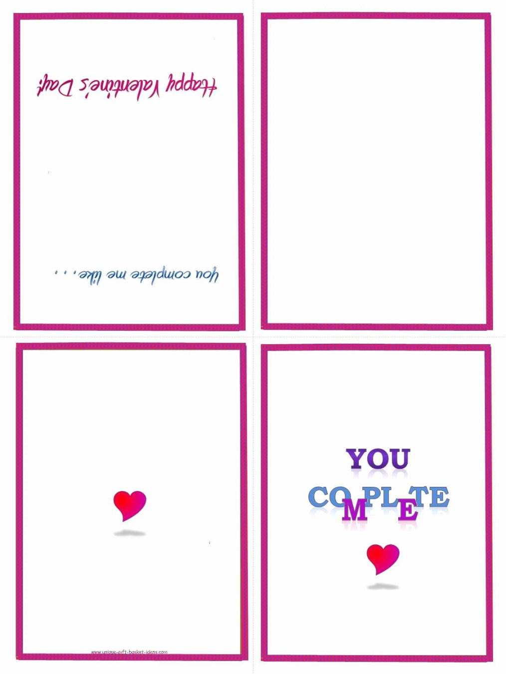 Quarter Fold Card Template Word