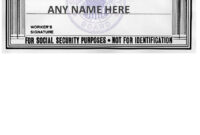 SS Card Template: A Standardized Format For Identification And Authorization