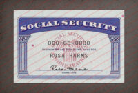 Social Security Card Template For Official Use