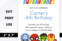 Superhero Birthday Card Template: A Personalized Celebration