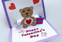 Free Teddy Bear Pop-Up Card Template