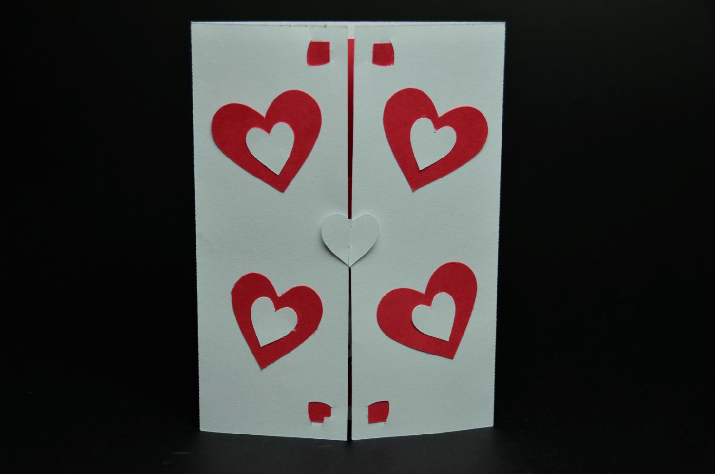 Twisting Hearts Pop Up Card Template - Creative Pop Up Cards