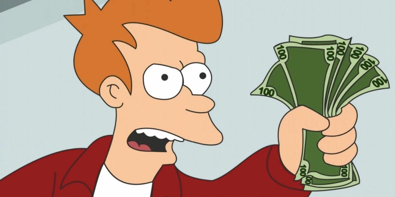 You Can Own A Futurama "Shut Up And Take My Money!" Credit Card