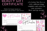 Mary Kay Gift Certificate Template