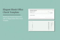 Blank Business Check Template Word