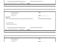 Customizable Blank Check Template For Formal And Informal Use