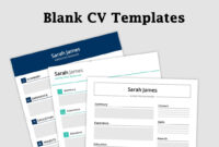 Free Blank CV Template Download: A Professional Foundation For Your Job Search