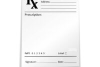 Blank Prescription Pad Template