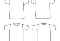 Blank Tee Shirt Template For Customized Apparel Design