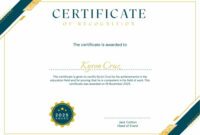 Formal In Appreciation Certificate Templates For Exceptional Performance