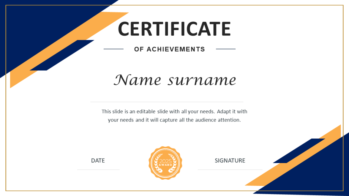 Certificate PPT Template and Google Slides Themes