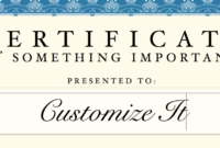 Elegant Templates For Professional Certificates